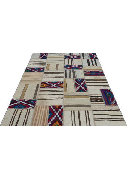 Teselya Bej Eskitme Etnik Modern Desenli Yün Hav Toz Vermez Leke Tutmayan Salon Yolluk Mutfak El Dokuma Halı fiyatları