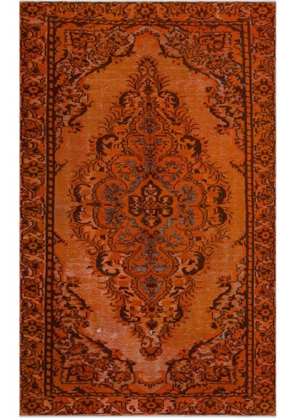 Atina Kahverengi Eskitme Yün Modern Desenli Yün Hav Toz Vermez Leke Tutmayan Salon Yolluk Mutfak El Dokuma Halı