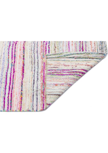 Girit Bej Çizgili Etnik Modern Desenli Yün Hav Toz Vermez Leke Tutmayan Salon Yolluk Mutfak El Dokuma Halı fiyatları