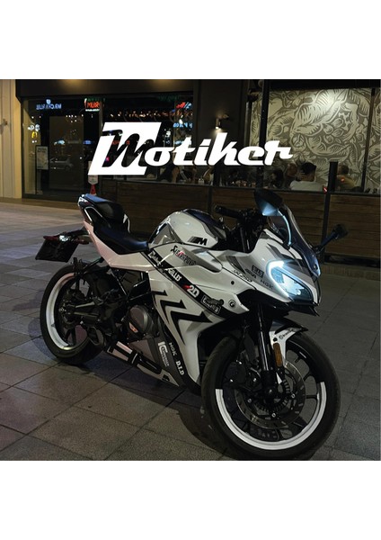 CFMOTO 250SR BMW HP4 MODEL PARCALI MOTOSIKLET KAPLAMA STICKER ETIKET MODELI SİYAH BEYAZ GRİ RENK fırsatları