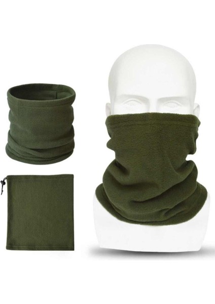 Unisex Termal Polar Boyunluk Bere Haki