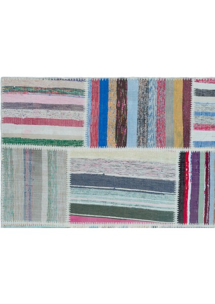 Atina Turkuaz Eskitme Yün Modern Desenli Yün Hav Toz Vermez Leke Tutmayan Salon Yolluk Mutfak El Dokuma Halı indirimleri