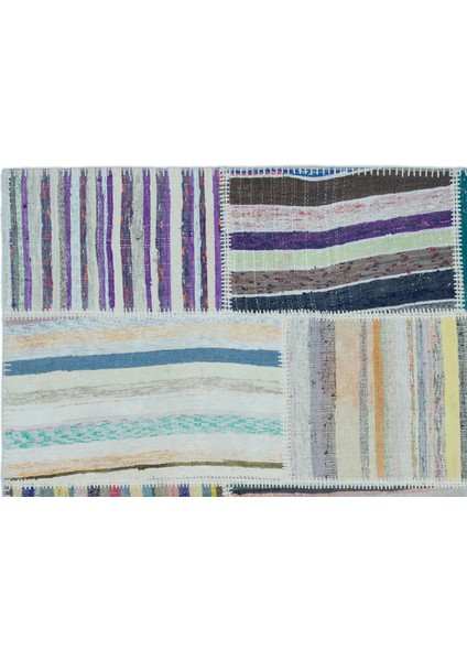 Atina Turkuaz Eskitme Yün Modern Desenli Yün Hav Toz Vermez Leke Tutmayan Salon Yolluk Mutfak El Dokuma Halı indirimleri