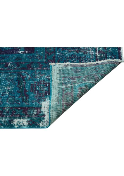 Mavi Patchwork Etnik Modern Desenli Yün Hav Toz Vermez Leke Tutmayan Salon Yolluk Mutfak El Dokuma Halı fiyatları