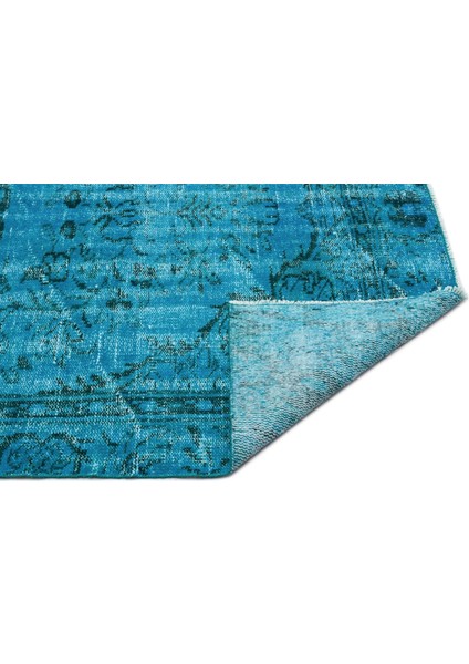 Atina Turkuaz Eskitme Yün Modern Desenli Yün Hav Toz Vermez Leke Tutmayan Salon Yolluk Mutfak El Dokuma Halı fiyatları