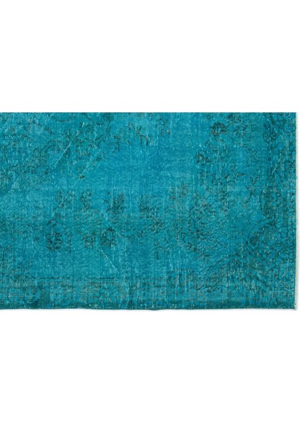 Atina Turkuaz Eskitme Yün Modern Desenli Yün Hav Toz Vermez Leke Tutmayan Salon Yolluk Mutfak El Dokuma Halı modelleri