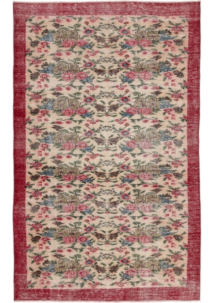 Atina Krem Eskitme Yün Modern Desenli Yün Hav Toz Vermez Leke Tutmayan Salon Yolluk Mutfak El Dokuma Halı