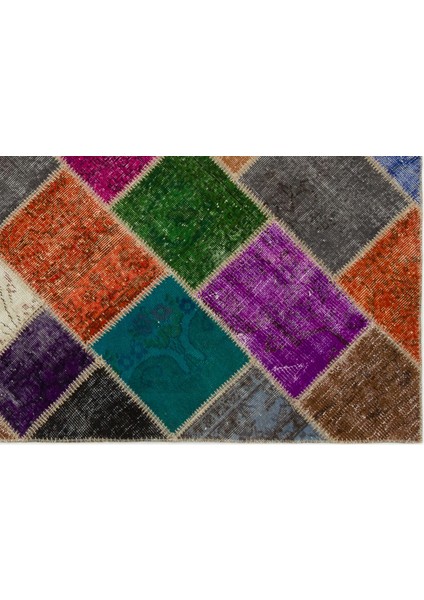 Atina Yeşil Eskitme Yün Modern Desenli Yün Hav Toz Vermez Leke Tutmayan Salon Yolluk Mutfak El Dokuma Halı indirimleri