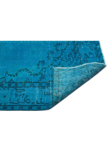 Atina Turkuaz Eskitme Yün Modern Desenli Yün Hav Toz Vermez Leke Tutmayan Salon Yolluk Mutfak El Dokuma Halı fiyatları
