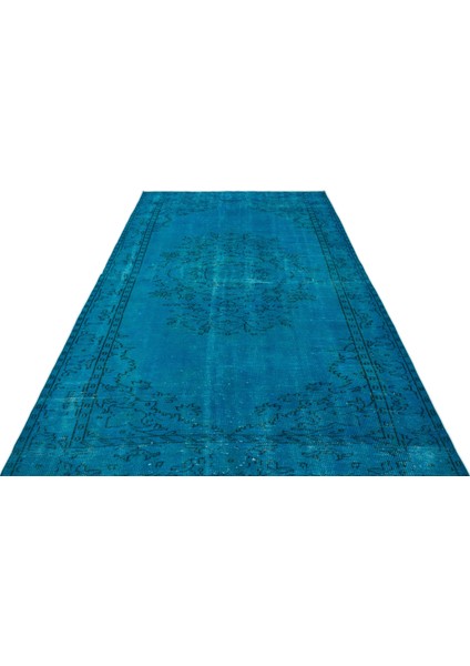 Atina Turkuaz Eskitme Yün Modern Desenli Yün Hav Toz Vermez Leke Tutmayan Salon Yolluk Mutfak El Dokuma Halı modelleri