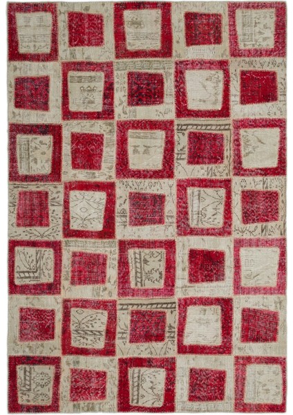 Atina Bej Eskitme Yün Modern Desenli Yün Hav Toz Vermez Leke Tutmayan Salon Yolluk Mutfak El Dokuma Halı