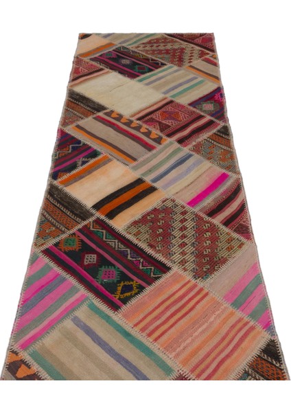 Teselya Bej Çizgili Yün Modern Desenli Yün Hav Toz Vermez Leke Tutmayan Salon Yolluk Mutfak El Dokuma Halı modelleri