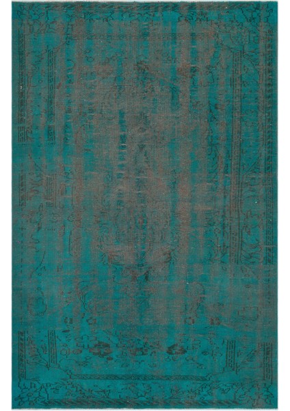 Atina Kahverengi Eskitme Yün Modern Desenli Yün Hav Toz Vermez Leke Tutmayan Salon Yolluk Mutfak El Dokuma Halı