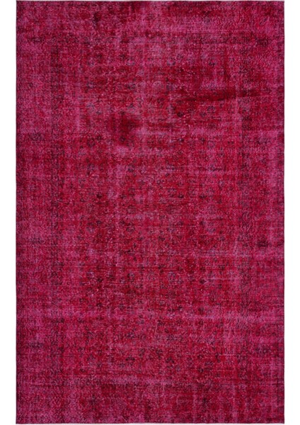 Ikat Kırmızı Ikat Ipek Modern Desenli Yün Hav Toz Vermez Leke Tutmayan Salon Yolluk Mutfak El Dokuma Halı