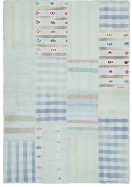 Atina Mor Eskitme Yün Modern Desenli Yün Hav Toz Vermez Leke Tutmayan Salon Yolluk Mutfak El Dokuma Halı