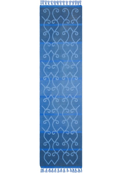 Girit Bej Çizgili Yün Modern Desenli Yün Hav Toz Vermez Leke Tutmayan Salon Yolluk Mutfak El Dokuma Halı