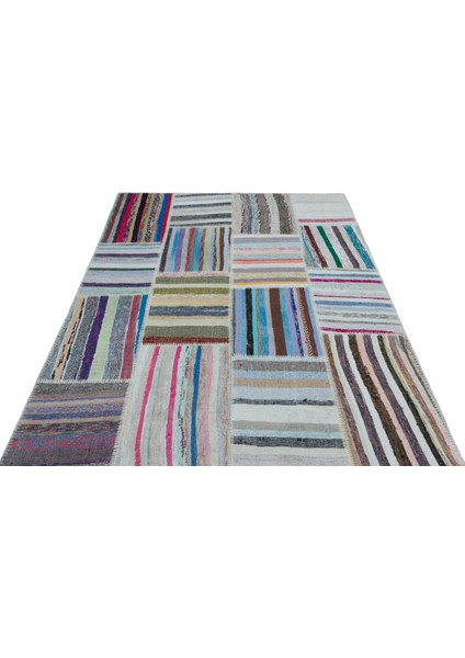 Girit Bej Çizgili Yün Modern Desenli Yün Hav Toz Vermez Leke Tutmayan Salon Yolluk Mutfak El Dokuma Halı modelleri