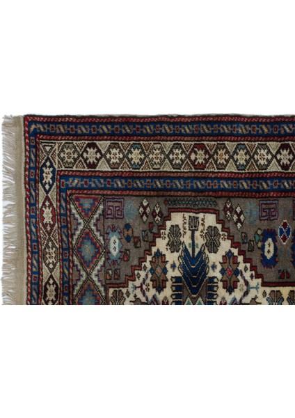 Teselya Mavi Patchwork Yün Modern Desenli Yün Hav Toz Vermez Leke Tutmayan Salon Yolluk Mutfak El Dokuma Halı indirimleri