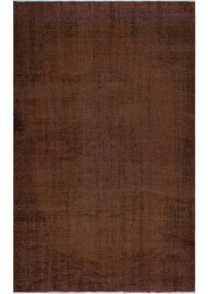 Atina Kahverengi Eskitme Yün Modern Desenli Yün Hav Toz Vermez Leke Tutmayan Salon Yolluk Mutfak El Dokuma Halı