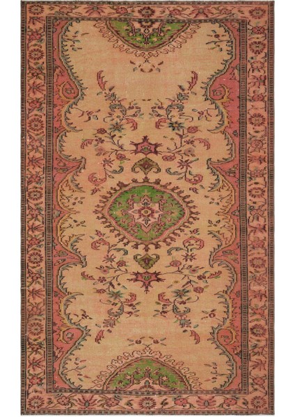 Atina Turkuaz Eskitme Yün Modern Desenli Yün Hav Toz Vermez Leke Tutmayan Salon Yolluk Mutfak El Dokuma Halı