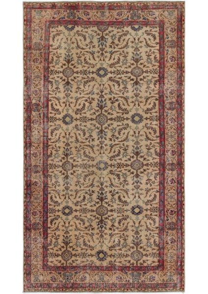 Atina Sarı Eskitme Yün Modern Desenli Yün Hav Toz Vermez Leke Tutmayan Salon Yolluk Mutfak El Dokuma Halı