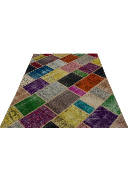 Atina Yeşil Eskitme Yün Modern Desenli Yün Hav Toz Vermez Leke Tutmayan Salon Yolluk Mutfak El Dokuma Halı modelleri