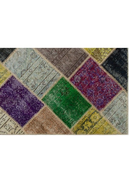 Atina Yeşil Eskitme Yün Modern Desenli Yün Hav Toz Vermez Leke Tutmayan Salon Yolluk Mutfak El Dokuma Halı indirimleri