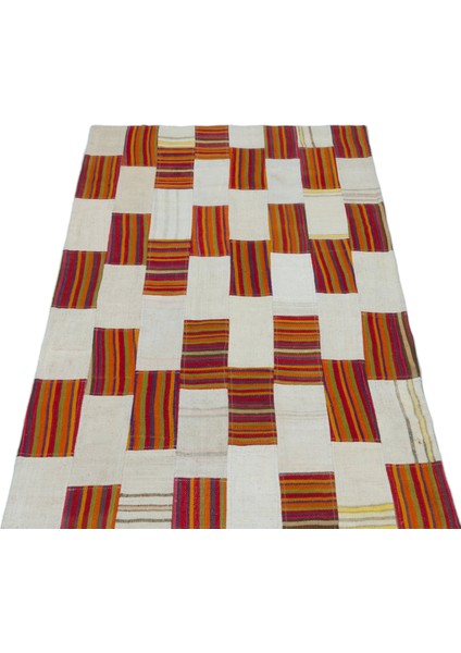 Girit Bej Çizgili Yün Modern Desenli Yün Hav Toz Vermez Leke Tutmayan Salon Yolluk Mutfak El Dokuma Halı modelleri