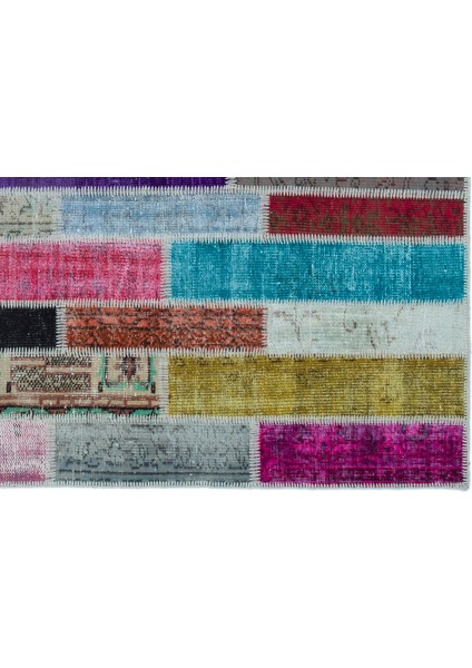 Atina Turkuaz Eskitme Yün Modern Desenli Yün Hav Toz Vermez Leke Tutmayan Salon Yolluk Mutfak El Dokuma Halı fırsatları