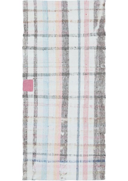 Girit Bej Çizgili Yün Modern Desenli Yün Hav Toz Vermez Leke Tutmayan Salon Yolluk Mutfak El Dokuma Halı