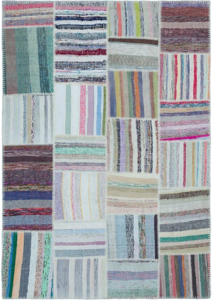 Atina Mor Eskitme Yün Modern Desenli Yün Hav Toz Vermez Leke Tutmayan Salon Yolluk Mutfak El Dokuma Halı