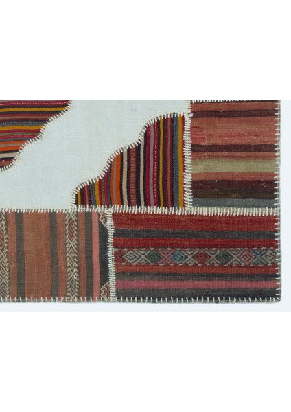 Iskece Bej Patchwork Yün Modern Desenli Yün Hav Toz Vermez Leke Tutmayan Salon Yolluk Mutfak El Dokuma Halı fırsatları