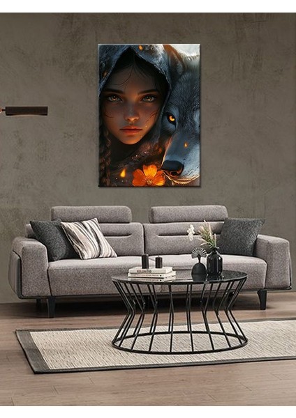 Kurt ve Kız Mdf Tablo fiyatları