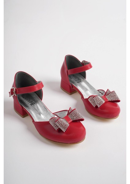 Fiyonklu Karnıyarık Kız Çocuk Abiye Ayakkabı modelleri