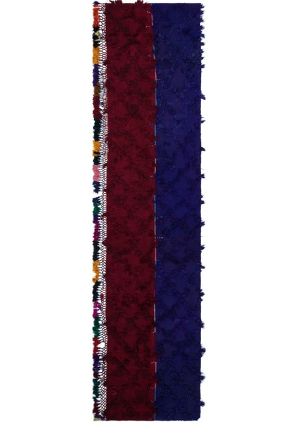 Girit Bej Çizgili Yün Modern Desenli Yün Hav Toz Vermez Leke Tutmayan Salon Yolluk Mutfak El Dokuma Halı