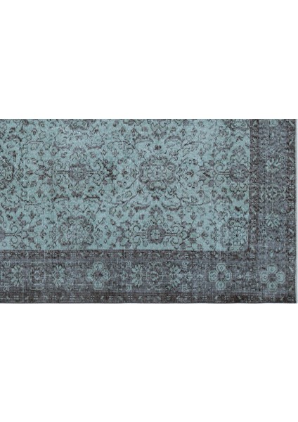 Atina Turkuaz Eskitme Yün Modern Desenli Yün Hav Toz Vermez Leke Tutmayan Salon Yolluk Mutfak El Dokuma Halı modelleri