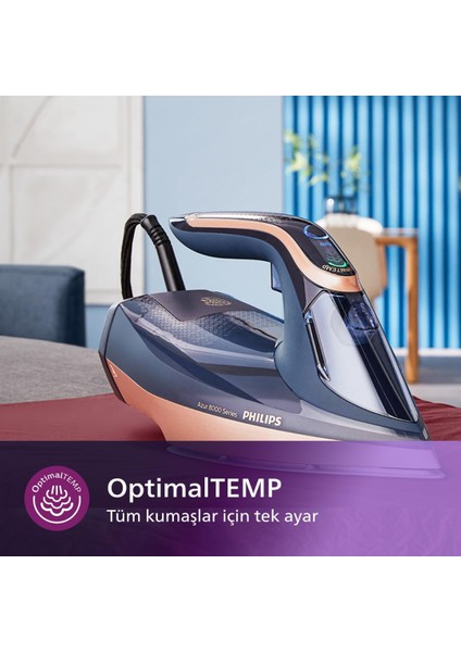 3000 W Azur 88050/50 Serisi Optimal Temp Buharlı Ütü +Divarese Cüzdan Hediye Hometech World modelleri
