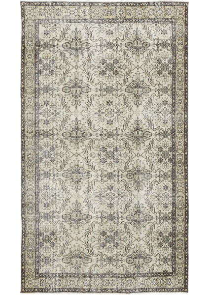 Iskece Bej Patchwork Yün Modern Desenli Yün Hav Toz Vermez Leke Tutmayan Salon Yolluk Mutfak El Dokuma Halı