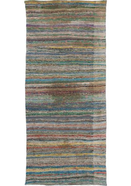 Atina Turkuaz Eskitme Yün Modern Desenli Yün Hav Toz Vermez Leke Tutmayan Salon Yolluk Mutfak El Dokuma Halı