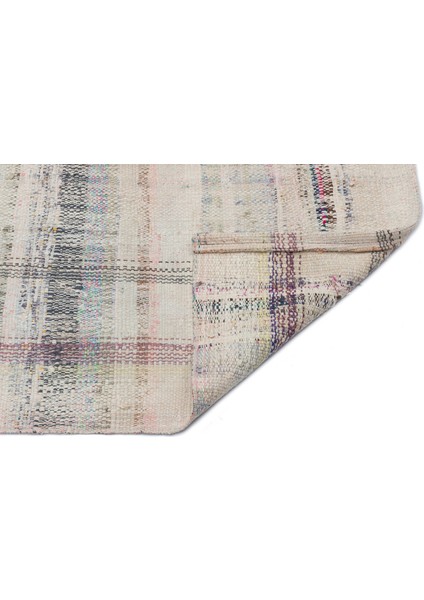 Teselya Bej Çizgili Yün Modern Desenli Yün Hav Toz Vermez Leke Tutmayan Salon Yolluk Mutfak El Dokuma Halı fiyatları