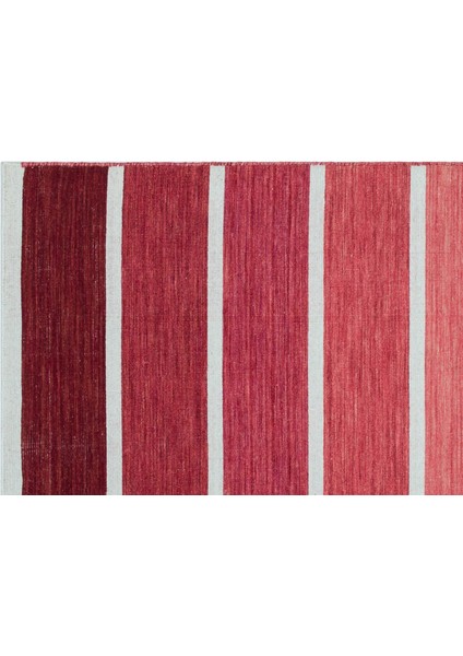 Teselya Bej Çizgili Yün Modern Desenli Yün Hav Toz Vermez Leke Tutmayan Salon Yolluk Mutfak El Dokuma Halı fırsatları