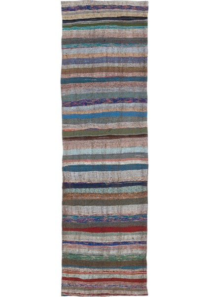 Atina Turkuaz Eskitme Yün Modern Desenli Yün Hav Toz Vermez Leke Tutmayan Salon Yolluk Mutfak El Dokuma Halı