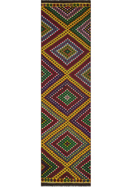 Iskece Siyah Eskitme Yün Modern Desenli Yün Hav Toz Vermez Leke Tutmayan Salon Yolluk Mutfak El Dokuma Halı