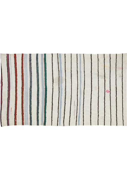 Girit Bej Çizgili Yün Modern Desenli Yün Hav Toz Vermez Leke Tutmayan Salon Yolluk Mutfak El Dokuma Halı modelleri