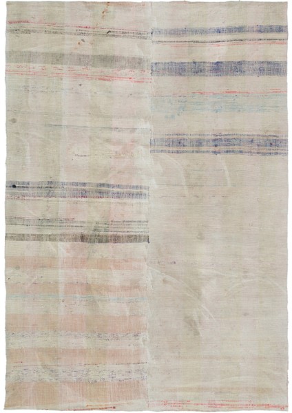 Atina Turkuaz Eskitme Yün Modern Desenli Yün Hav Toz Vermez Leke Tutmayan Salon Yolluk Mutfak El Dokuma Halı