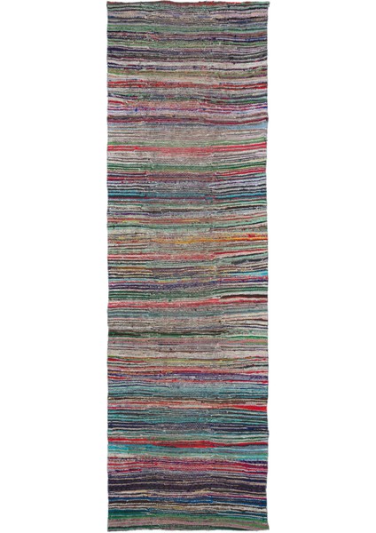 Atina Kırmızı Eskitme Yün Modern Desenli Yün Hav Toz Vermez Leke Tutmayan Salon Yolluk Mutfak El Dokuma Halı