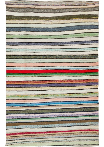 Atina Bej Eskitme Yün Modern Desenli Yün Hav Toz Vermez Leke Tutmayan Salon Yolluk Mutfak El Dokuma Halı