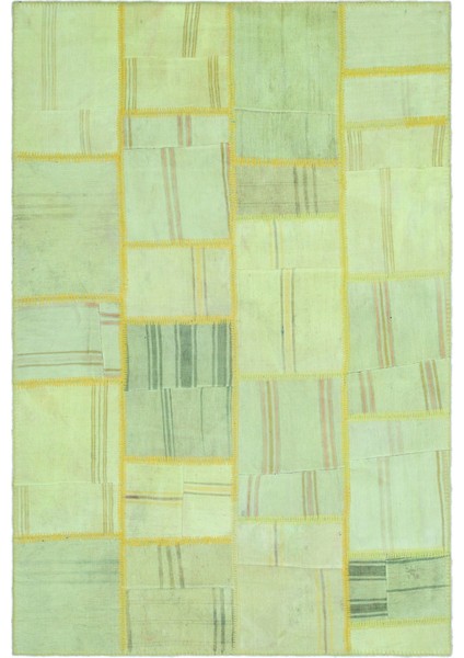 Atina Mavi Eskitme Yün Modern Desenli Yün Hav Toz Vermez Leke Tutmayan Salon Yolluk Mutfak El Dokuma Halı