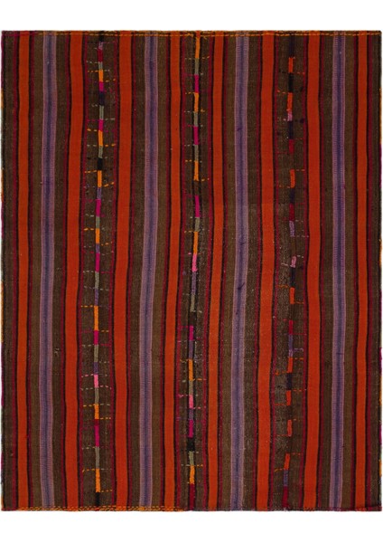 Girit Gri Çizgili Yün Modern Desenli Yün Hav Toz Vermez Leke Tutmayan Salon Yolluk Mutfak El Dokuma Halı