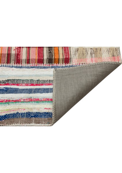 Teselya Bej Çizgili Yün Modern Desenli Yün Hav Toz Vermez Leke Tutmayan Salon Yolluk Mutfak El Dokuma Halı fırsatları